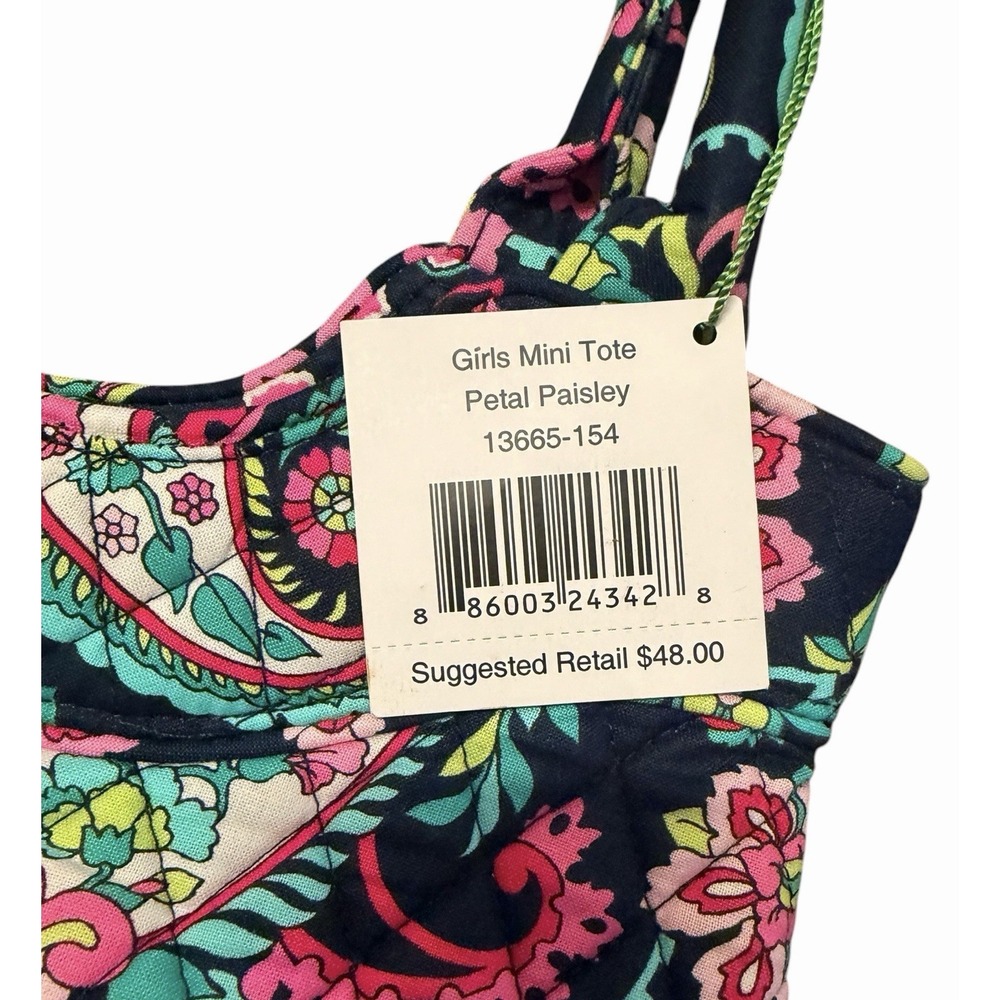 Vera Bradley Girls Mini Tote Petal Paisley New With Tags Brand New - Picture 4 of 4